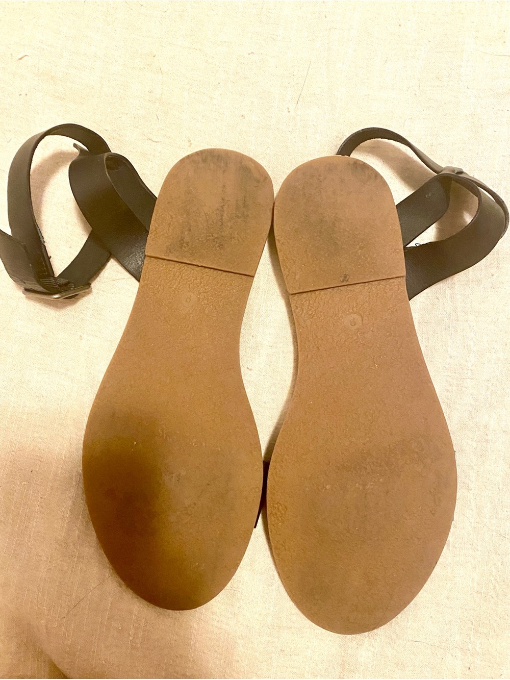 Madewell Boardwalk Ankle Strap Sandal Black Sz 9 - Picture 13 of 13
